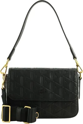 Obrázok produktu pre LACOSTE kožená taška cez rameno Maheki Flap Crossover Bag Noir black