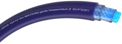 Trinkwasserschlauch Profiline Aqua Plus, blau, 13 x 3 mm, Rolle à 50 m