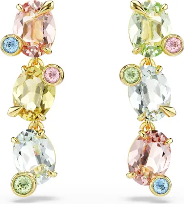 Produktbild von Swarovski Ohrringe Damen Gema Drop multicolor goldfarben 5714815