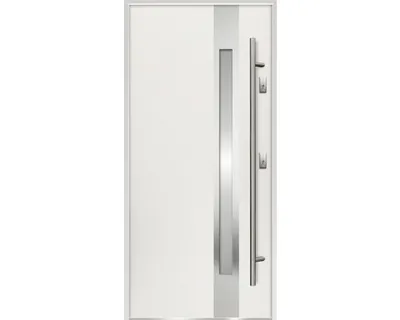 Obrázok produktu pre Vchodové dvere oceľové Temida S68 90 P biele otváranie dovnútra