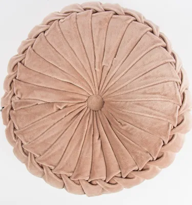 Produktbild von Kissen KANAN Samtkissen rund rosa 40x12cm
