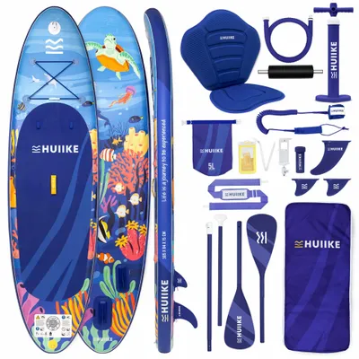 Obrázok produktu pre Nafukovací Paddleboard s Prémiovým Príslušenstvom - HUIIKE | Stand Up Paddle SUP so Stabilitou a Odolnosťou