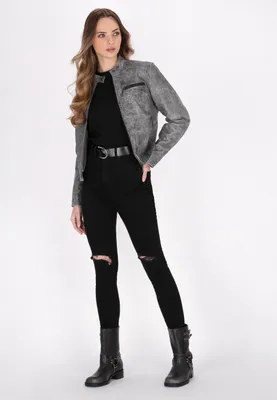 Image de Veste pour femme SAPORTA - couleur grise, taille S