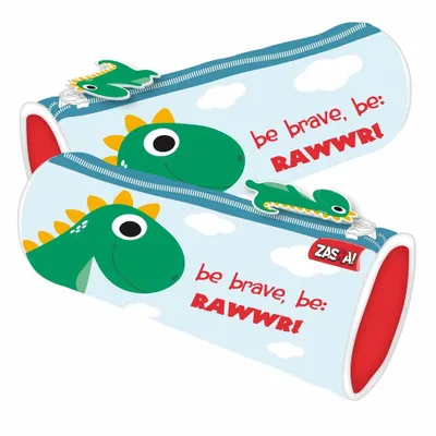 Produktbild von Dino Jungen Federmäppchen Schlamper Federmappe Mäppchen Etui Federetui rund
