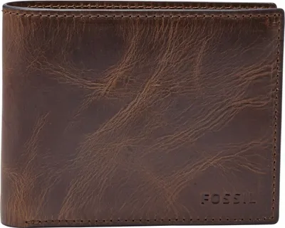 Produktbild von FOSSIL Geldbörse Derrick Bifold With Flip ID Dark Brown braun