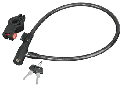 Productafbeelding van Hama 00178109, Kabelslot, Zwart, Kunststof, Staal, Sleutel, 650 mm