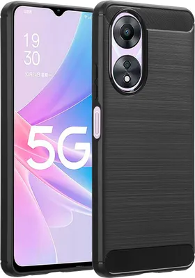 Productafbeelding van imoshion Brushed Backcover voor de Oppo A58 - Zwart