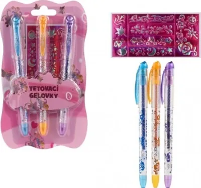 Produktbild von Gelschreiber Tattoo-Set 6 Stück