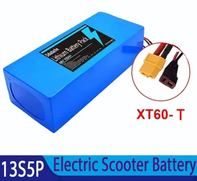 Produktbild von 18650 Batteriepack - 48V 13S5P Lithium-Ionen-Akku - 10Ah Kapazität - Für 500–1000W Motor - Integriertes BMS - XT60-T Anschluss
