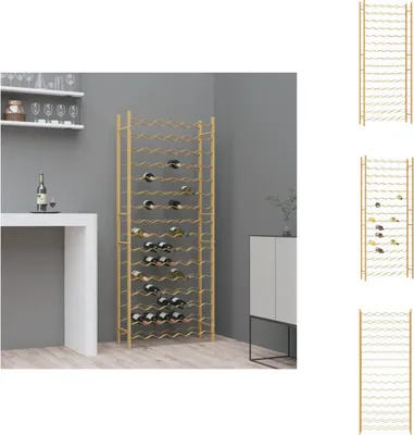 Produktbild von vidaXL Weinregal für 96 Flaschen Golden Metall -  Weinregale