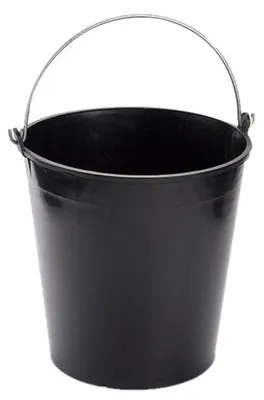 Produktbild von PlasticForte Eimer - 15 Liter - schwarz - 32 cm - Haushaltseimer