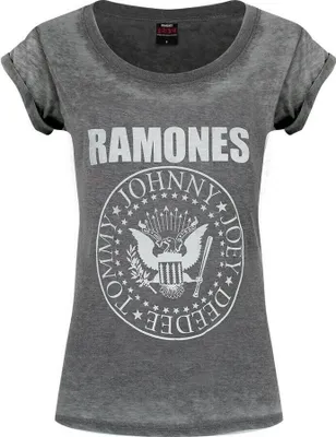 Produktbild von Ramones - T-Shirt für Damen RO1657 (XXL) (Anthrazit)