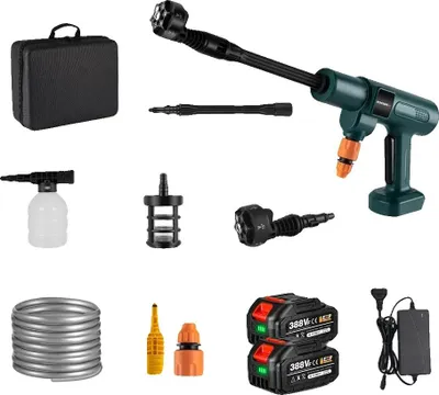 Obrázek produktu pro Vysokotlaký čistič, akumulátorový, 3500W bezkartáčový motor, 2x baterie, elektrický, dvě baterie