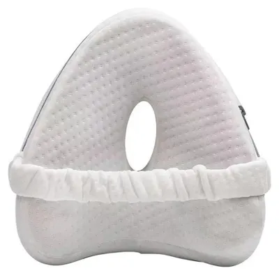 Produktbild von Kniekissen Orthopädisches Memory-Schaum Kissen Für Seitenschläfer Entlastet Hüfte und Wirbelsäule Weiß Ergonomisches Schlafkissen