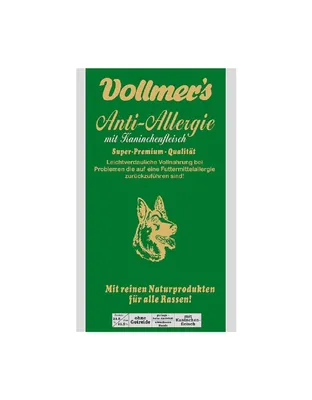 Produktbild von Vollmer's Anti-Allergie mit Kaninchen, Adult, jede Rasse, Kaninchen, 15 kg
