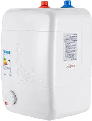 Obrázek produktu pro Elektrický ohřívač vody – bílý – výkon 1500 W – objem 8 litrů – smaltovaný a nerezový – určený do kuchyně