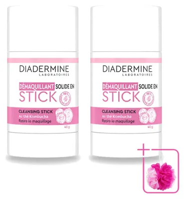 Immagine prodotto di 2 x Bastoncini detergenti Diadermine Essential Care al Kombucha - 40 g - Confezione risparmio - 2 pezzi