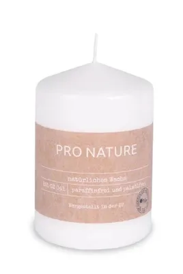 Obrázek produktu pro Svícenka Stumpenkerze od Nature Stearin, rozměry 100x68 mm, bílá barva | MÜLLER KERZEN
