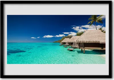 Produktbild von Bild 70x50 MDF-Rahmen Wandkunst Meer Landschaft