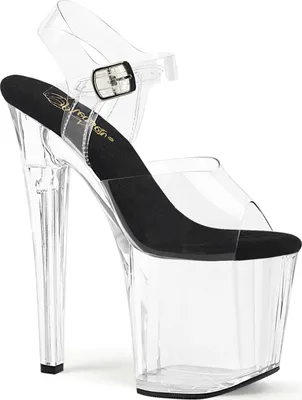 Produktbild von ENCHANT-708 Damen Sandale von Pleaser, Schwarz Transparent , EU 39, US 9