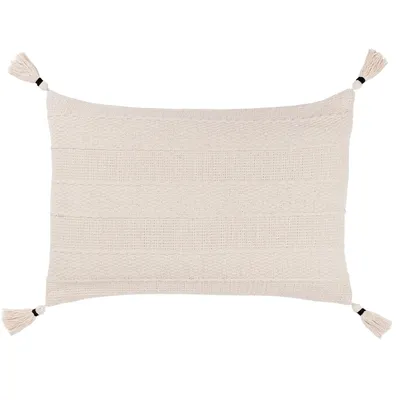 Immagine prodotto di Yard - Copricuscino "Caliche", nappina testurizzata RV3065 (40 cm x 60 cm) (Naturale)