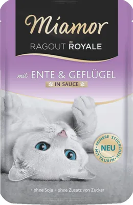 Produktbild von Miamor Ragout Royale in Sauce Ente & Geflügel