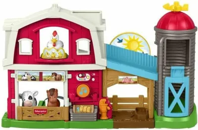Produktbild von Fisher-Price Little People Pflegespaß Bauernhof Spielset Lernspielzeug für Kleinkinder, mehrsprachige Version, 1 Jahr(e), Mehrfarbig, Kunststoff