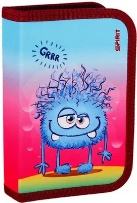 Produktbild von Schüler-Etui DIZZY MONSTER - 28 teilig 1-Zipper Mäppchen