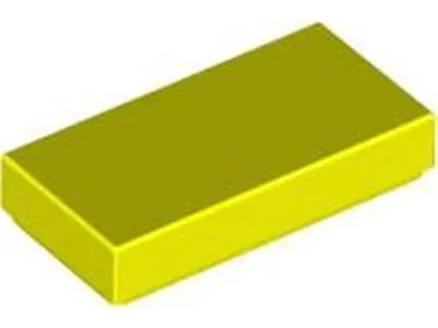 Obrázek produktu pro Lego® 1x2 kostky 3069 - 50 dílků neonově žlutá