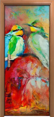 Produktbild von Türposter 80x200 cm Türaufkleber Türtapete Türfolie Klebefolie Tiere Bienenfresser Vögel