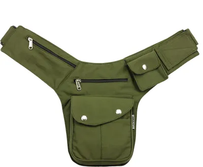 Produktbild von Gürteltasche - Buddy - grün-oliv - silberfarben - Bauchtasche - Hüfttasche