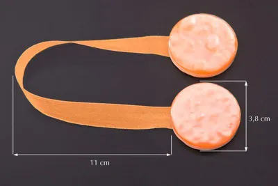 Zdjęcie produktu dla Ozdobny klips z pomarańczowym magnesem
