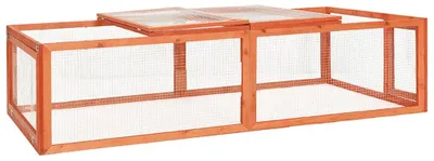 Obrázek produktu pro vidaXL Králíkárna 183x90x46,5 cm z masivního jedlového dřeva