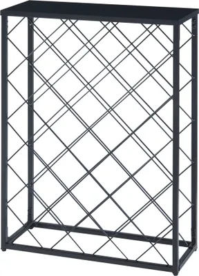 Produktbild von Weinregal ‘Taivassalo’ für 25 Flaschen Stahl 71,5 x 53 x 20 cm Schwarz
