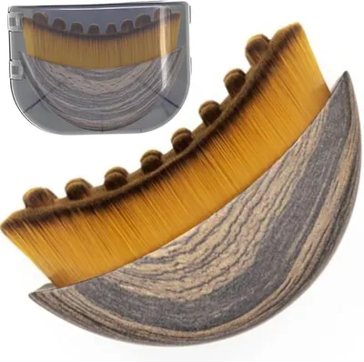 Imagen del producto de Cepillo facial para el contorno linfático, con cerdas suaves, de 8x6 cm, ideal para el masaje facial diario