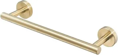 Productafbeelding van Handdoekhouder Badkamer - Handdoekstang Muur - Handdoeken Drogen - Roestvrij Staal - 50 cm - Goud