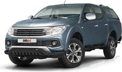 Obrázok produktu pre Ochranná lišta predného nárazníka pre Fiat Fullback 2016-2021 nerezová oceľ ABE čierna