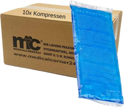 Produktbild von Kalt-/ Warm Kompressen, Gel, 12 x 29 cm, 10 Stk.