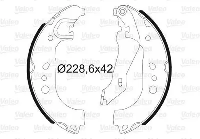 Produktbild von VALEO 564192 - OE 6R0698525B Bremsbackensatz für Toledo IV (KG3), Roomster (5J), Rapid (NH)