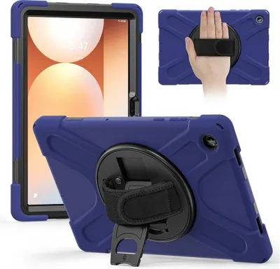 Produktbild von Samsung Galaxy Tab A11 Plus Hülle - Coverup Heavy Duty Case mit Ständer - Dunkelblau