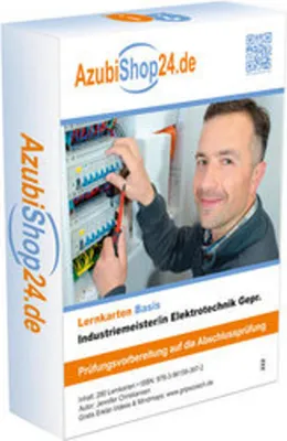 Immagine prodotto di AzubiShop24.de Lernkarten Industriemeister /in Elektrotechnik Gepr. Lernkarten Prüfungsvorbereitung