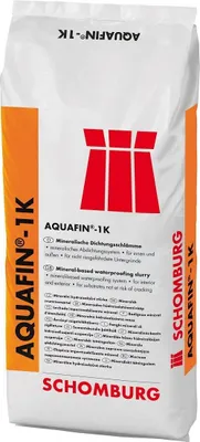 Produktbild von SCHOMBURG AQUAFIN-1K Mineralische Dichtschlämme Wand Boden Abdichtung 25 KG Grau