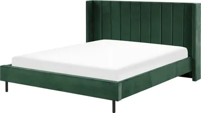 Produktbild von BELIANI Polsterbett Grün 180 x 200 cm Samtstoff Mit Lattenrost Elegant Modern