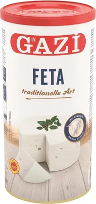 Produktbild von Gazi Feta in Salzlake 5x 800g Dose 43% Fett i.Tr. 100% Schafsmilch