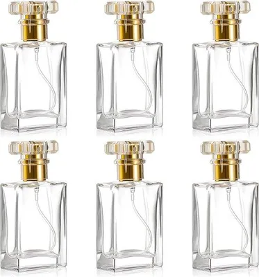 Produktbild von Famanu Parfumflasche 30 ml - 6 Stück mit goldenen Sprühköpfen