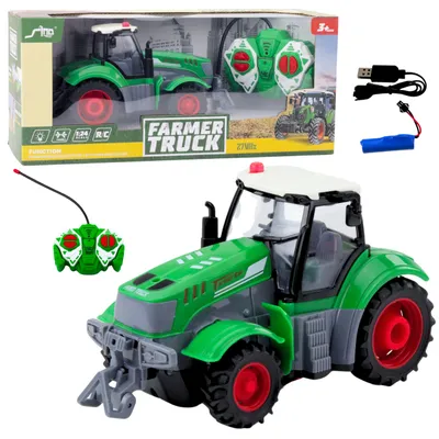 Produktbild von Ferngesteuerter RC-Landwirtschaftstraktor Grün 1:24