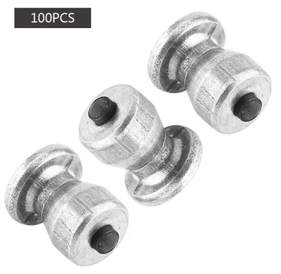 Zdjęcie produktu dla 100 sztuk śrub antypoślizgowych z twardego stopu, 8 × 10 mm, do opon samochodowych – akcesoria samochodowe