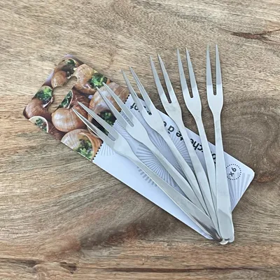 Image de Lot de 6 Fourchettes à Escargots