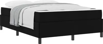 Obrázok produktu pre Posteľ s pružinovým rámom Čierna 140 x 200 cm látka