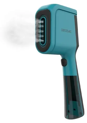 Imagen del producto de Cecotec Plancha vertical de 1500W, lista para usar en 30 segundos, IronHero V-1500 DualBrush Ocean